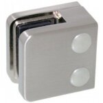 Pinces � verre carr� 45x45 mm pour garde - corps ? support plat ? inox 316 design production