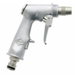 Pistolet d'arrosage - jet rglable - raccord rapide - zamak - coloris acier fauquet