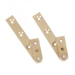 Pivot de meuble droit en laiton poli ludmann