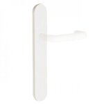 Plaques bec - de - cane pour poign�es de porte - nylon blanc - zl 92 normbau