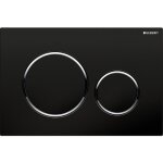 Plaque de commande double touche - sigma 20 - noir geberit