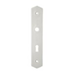 Plaque cl pour poigne de porte - porcelaine blanche mrigous