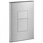 Plaque de commande double touche avec robinet temporis tempoflux 3 - inox satin delabie