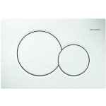 Plaque de commande double touche - sigma 01 - blanc geberit
