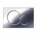 Plaque de commande double touche - sigma 01 - chrom� brillant geberit