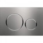 Plaque de commande double touche - sigma 20 - inox bross� geberit