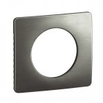 Plaque de finition m�tal c�liane - 1 poste - acier satin� legrand