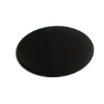 Plaque de sol crystal noir - pole  bois et pole  granuls - ronde la nordica extraflame