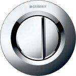 Plaque de commande wc pneumatique  double volume - type 01 - chrom geberit