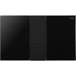 Plaque de commande de wc visign for style 24 pour réservoir prevista 8614. 1 - noir et touches noires ... Plaque de commande de wc visign for style 24 pour réservoir prevista 8614. 1 - noir et touches noires ...