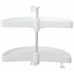 Plateaux tournants 1 / 2 lune shelvo pour meuble d'angle - diamètre 750 mm - blanc emuca Plateaux tournants 1 / 2 lune shelvo pour meuble d'angle - diamètre 750 mm - blanc emuca