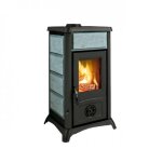 Pole  bois en fonte avec finition pierre naturelle - 6 kw - gemma petra la nordica extraflame
