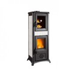 Pole  bois avec four 7, 3 kw - elegance blanc infinity - gemma forno 5. 0 la nordica extraflame