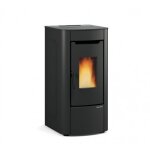 Pole  granuls ventil - 7 kw - rservoir 15 kg - noir - sabry 5. 0 la nordica extraflame