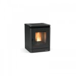 Po�le � granul�s ventil� et �tanche - 5, 1 kw - r�servoir 10 kg - noir - peggy la nordica extraflame