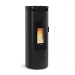 Pole  granuls ventil et tanche - 8 kw - rservoir 15 kg - noir - amika extraflame