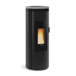 Pole  granuls ventil et tanche - 8 kw - rservoir 15 kg - pierre naturelle - amika extraflame
