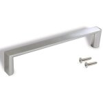 Poigne de meuble aldaia - nickel satin - entraxe 128 mm - 25 poignes emuca