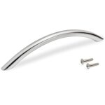 Poign�e de meuble utiel - nickel satin� - entraxe 160 mm - 25 poign�es emuca