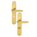 Poign�es sur plaques condamnation - laiton poli - verona hoppe