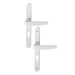 Poign�es sur plaques �troites cl� i - 68 � 77 - blanc 9010 - atlanta hoppe