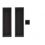 Poignées cuvettes porte à galandage - rectangulaires - série epdq2 0s - noir karcher design Poignées cuvettes porte à galandage - rectangulaires - série epdq2 0s - noir karcher design