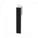 Poigne de fentre torino f534y rosace ovale - oscillo - battant - chrom et noir karcher design