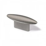 Poigne de meuble meduno aspect tain - 80 x 29 mm - h 27 mm - par 4 hettich