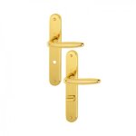 Poign�es sur plaques condamnation - laiton poli - roissy hoppe