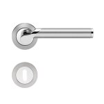 Poign�es sur rosaces rondes cl� l - inox - starlight er 38 karcher design