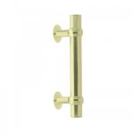 Poign�e tirage porte battante laiton poli verni 130 / 1v cadap