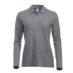 Polo de travail pour femme classic marion - manches longues - gris - m clique