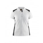 Polo de travail femme en coton 3390 - blanc et gris foncé - xxl blaklader Polo de travail femme en coton 3390 - blanc et gris foncé - xxl blaklader