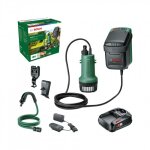 Pompe � eau de pluie gardenpump 18v - 2000 + 1 batterie 2, 5ah - 06008c4202 bosch