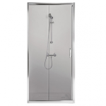 Porte de douche - coulissante / 2 vantaux - 120cm - verre transparent - tyxo leda Porte de douche - coulissante / 2 vantaux - 120cm - verre transparent - tyxo leda