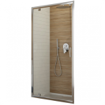 Porte de douche - pivotante - 100cm - verre transparent - tyxo leda Porte de douche - pivotante - 100cm - verre transparent - tyxo leda