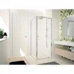 Porte de douche pivotante 96 - 102 cm avec verre transparent ocean g novellini