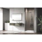 Porte de douche pivotante young 1b 77 - 1b - extensible 78 - 82 cm - silver novellini
