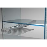 Porte - pantalon coulissant - fixation centrale - simple - 10 pantalons - gris ambos