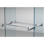 Porte - pantalons coulissant modulable - barres de support + 12 cintres en m�tal ambos