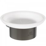 Porte - savon mural - rond - conca - gris magntique ideal standard