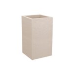 Pot carr� haut volcania'up - hauteur 49, 5 cm - 36 litres - beige calcaire - 13719 eda plastiques