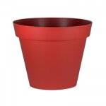 Pot rond rouge rubis - diamtre 100 cm - 356 litres - toscane 13634 eda plastiques