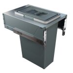 Poubelle de cuisine coulissante - grande capacit� - block 2. 0 - l 400 mm - 35 litres elletipi
