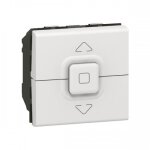 Poussoir pour volets roulants mosaic - 2 modules - blanc legrand
