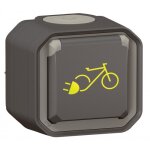 Prise de courant 2p + t �tanche pour recharge v�los �lectriques - plexo legrand