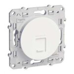 Prise de courant faible - rj45 grade 3 - blanc - odace schneider