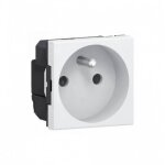 Prise de courant - speciale repiquage - bornes a vis - 2 modules - mosaic legrand