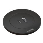 Prise encastr�e avec chargeur usb - a et usb - c - noir - incara? disq 60 legrand