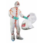 Protection amiante avec surbottes et combinaison - ki8x taille 4 segetex - eif